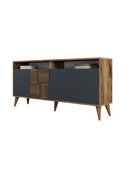 Milan 160cm Konsol - Ceviz / Antrasit Milan 160cm Konsol - Ceviz / Antrasit