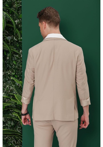 Efor C 639 Slim Fit Bej Spor Ceket Bej
