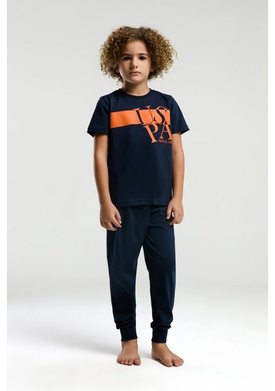 U.S. Polo Assn. Erkek Garson Pijama Takımı - Lacivert