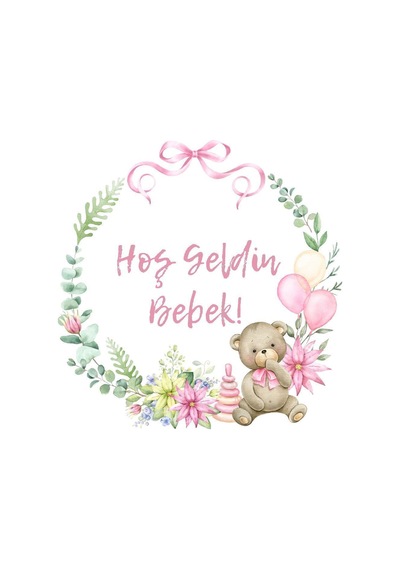 İsme Özel Yuvarlak Bebek Etiket/sticker 4 Cm 70 Adet Diğer