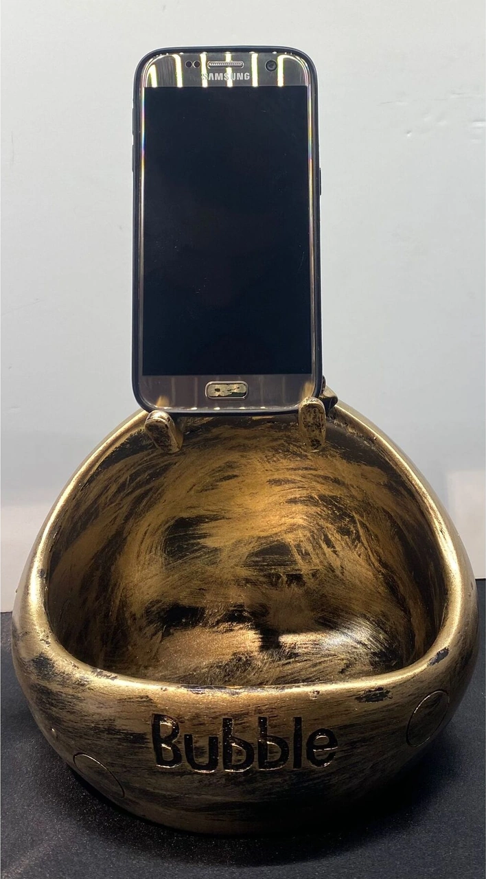 Dekoratif Polyester Çerezlik&telefonluk Biblo Gold Siyah Eskitme