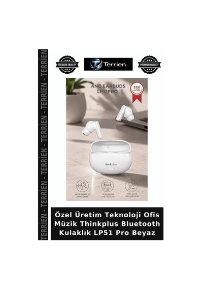 Özel Üretim Teknoloji Ofis Müzik Thinkplus Bluetooth Kulaklık Lp51 Pro Beyaz