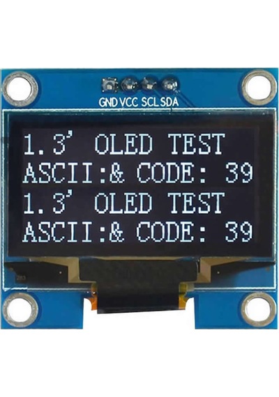 1.3 inch I2C Mavi Oled Lcd Modül SSH1106 DC 3.3V 5V 128x64 Pixel Grafik Lcd Display Ekran