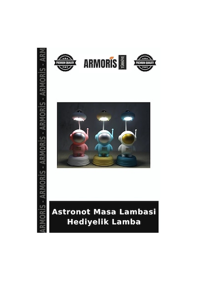 Astronot Masa Lambasi Hediyelik Lamba Çok Renkli