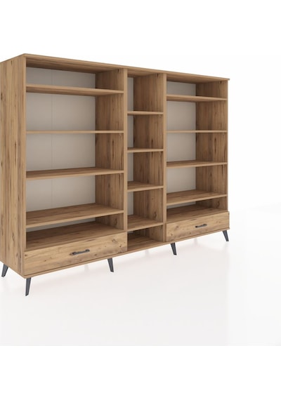 Hyperion Dolap 14 Raflı 2 Çekmeceli 220x44x163 Çam-çam Çam-çam