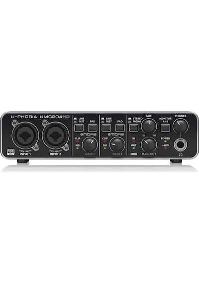 Behringer Umc204Hd 2X4. 24-Bit / 192 Khz Usb Ses / Mıdı Arayüzü Behringer Umc204Hd 2X4. 24-Bit / 192 Khz Usb Ses / Mıdı Arayüzü