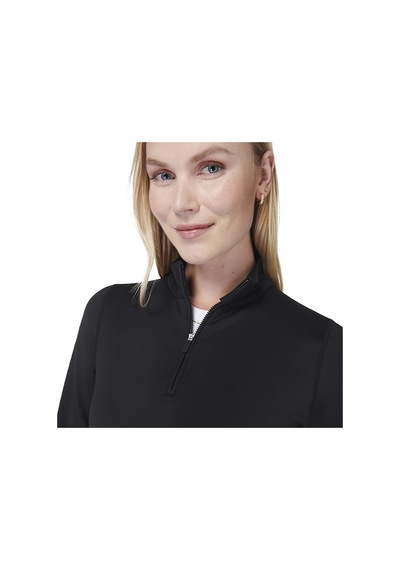 Sweaty Betty Sweaty Betty Therma Boost Running Half Zip Kadın Siyah Sweatshirt 6000 Siyah