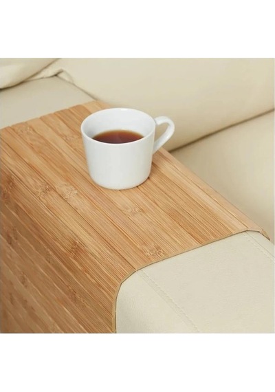 Bambu Dikdörtgen Amerikan Servis - Dikdörtgen Koltuk Sehpası - 65 X 37 Cm