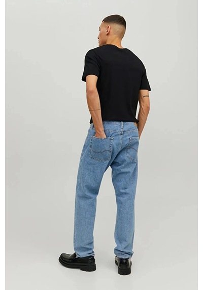 Jack & Jones Jack&jones 12156101 0 Yaka Erkek Basic Tshirt - Siyah SIYAH