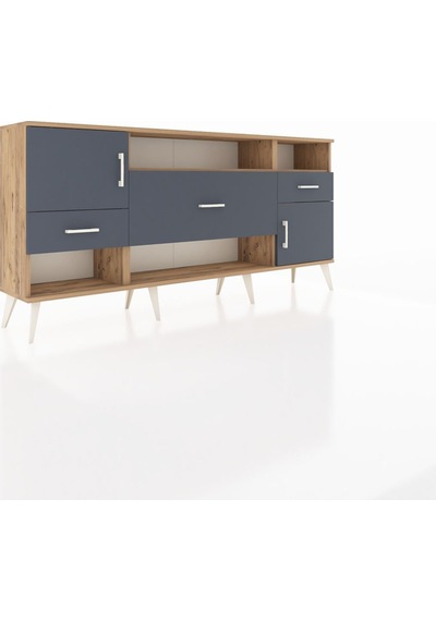 Arges Konsol 3 Raflı 3 Çekmeceli 2 Kapaklı 176x30x83 Çam-antrasit/antrasit Antrasit/antrasit Arges Konsol 3 Raflı 3 Çekmeceli 2 Kapaklı 176x30x83 Çam-antrasit/antrasit Antrasit/antrasit