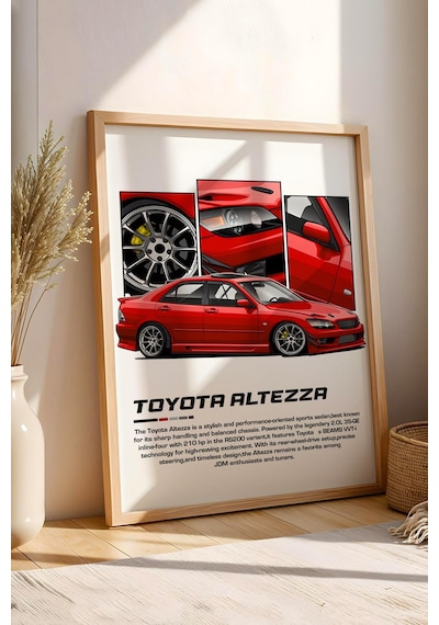 Toyota Alezza Çerçeveli Tablo - Toyota Car Poster