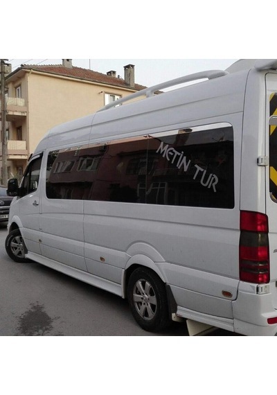 Mercedes Sprinter W906 Krom Cam Üst Çıtası 2006-2017 Arası P.çelik 8 Prç.