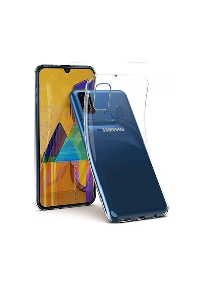 Galaxy M31 Kılıf Zore Süper Silikon Kapak Renksiz