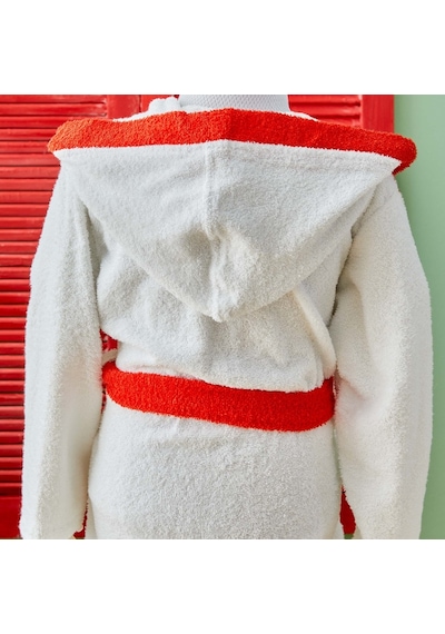 Peanuts By Karaca Home Snoopy Joe Nakışlı 6-8 Yaş Çocuk Bornoz Kırmızı