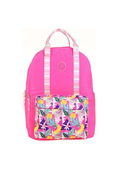 Kaukko Double Stripe Sırt Çantası Pembe K1762