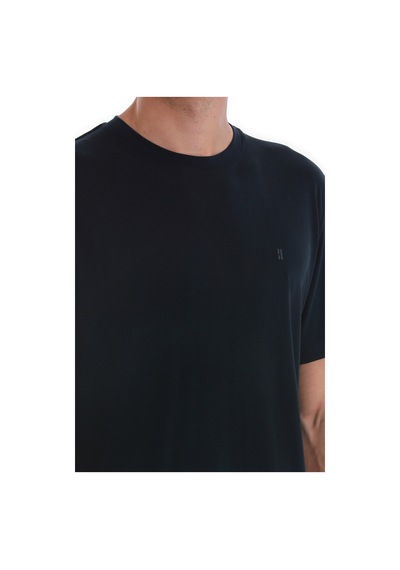 Hatemoğlu Lacivert Regular Fit Düz Bisiklet Yaka Triko Tişört 35102024c006 005 Lacivert