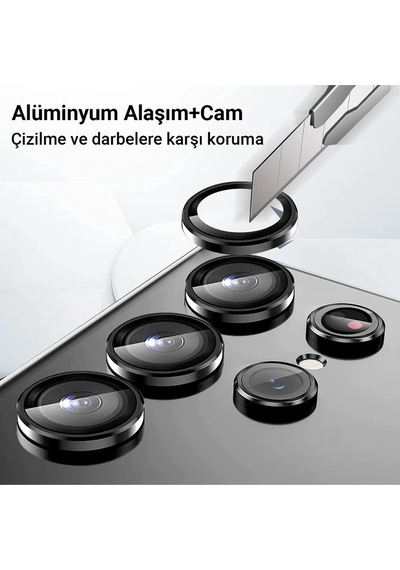 Mey İthalat Samsung Galaxy Uyumlu Z Fold 5 Valdez Metal Kamera Lens - Mavi