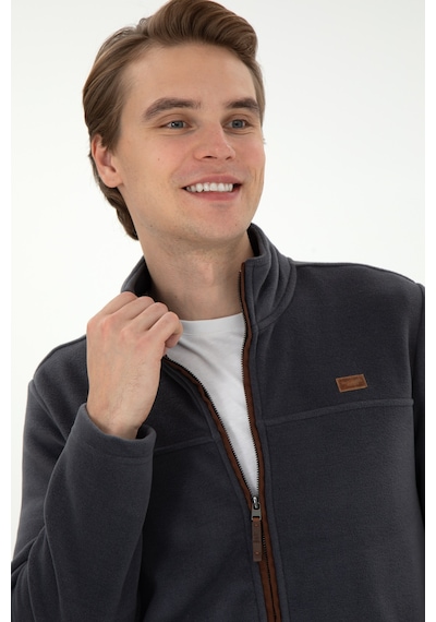 U.S. Polo Assn. Erkek Antrasit  Polar Örme Hırka 50290594-VR006
