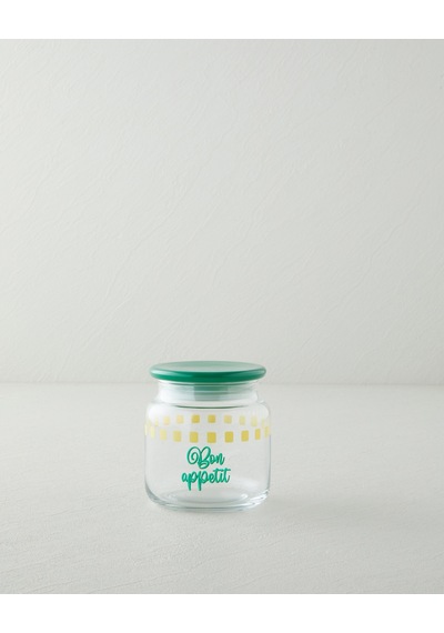 English Home Bon Appetit Cam Kavanoz 500 Ml Yeşil Yeşil