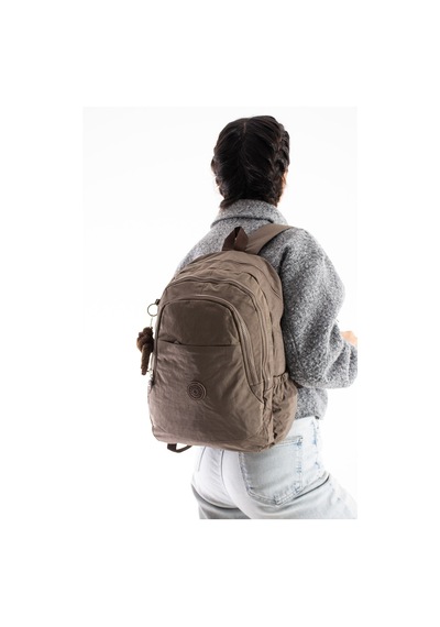 Su Geçirmez Kumaş Vizon Renk Unisex Çanta Yükseklik 40cm Genişlik 28cm VİZON