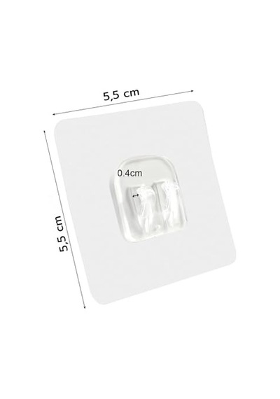 Arvale Deliksiz Montaj Yapışkanlı Kanca İz Bırakmayan Pratik Çözüm - 12 Adet 50cm