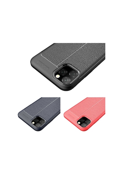 Apple Uyumlu iPhone 11 Pro Max Kılıf Deri Tarzı Niss Silikon Case