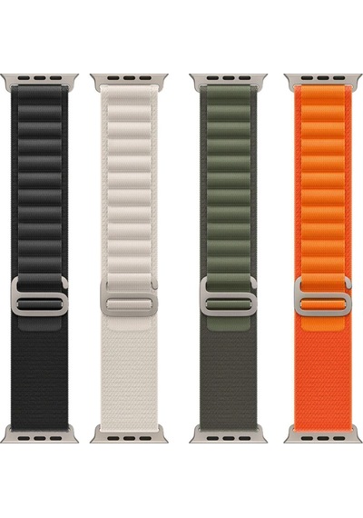 Watch Ultra 49mm Uyumlu Krd-74 Hasır Rhn Kordon Koyu Mor