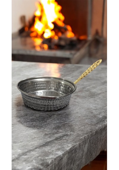 Krom Sosluk Sos Tavası, Krom Saplı, 15 Cm