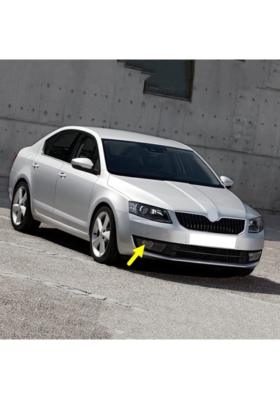 Skoda Octavia A7 2013-2017 Ön Sağ Sis Farı İçi Siyah 5e0941702e