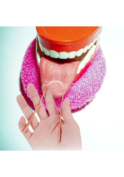 Bakır Oil Pulling Yağ Çekme Dil Plak Temizleme Aleti Dil Fırçası Sıyırıcı Dil Kaşığı Bx40
