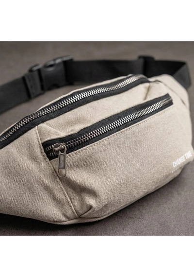 Zennamoda Krem Unisex Bel Çantası Çapraz Askılı Günlük Kullanım Fermuarlı 30x13 Cm Çok Renkli