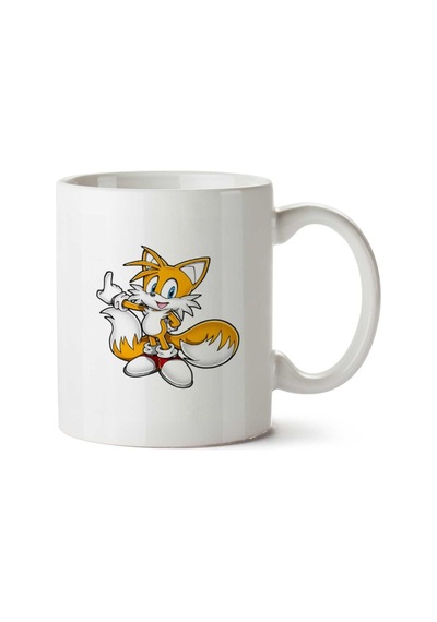 Tails Sonic İki Tarafı Baskılı Kupa Bardak Çok Renkli