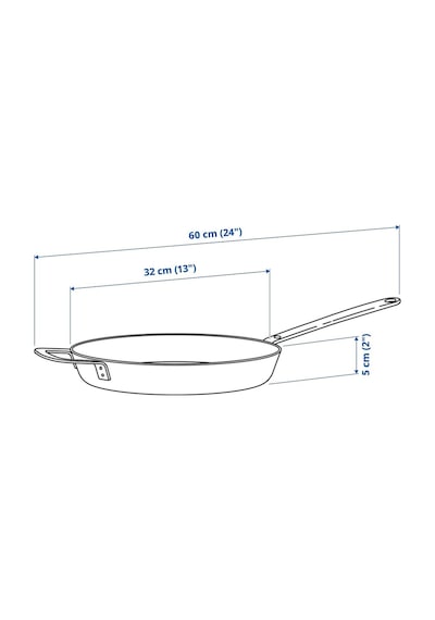 Hemkomst 32 Cm Paslanmaz Çelik Tava Metal