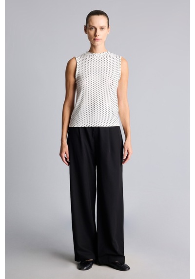 Defacto Puantiyeli Bisiklet Yaka Slim Fit Atlet I7291ax26hsbk81 Siyah-bk81