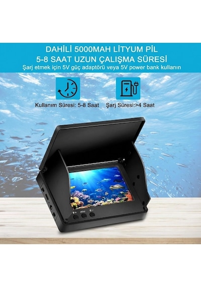 25 Metre Sualtı Balık Tutma Kamerası