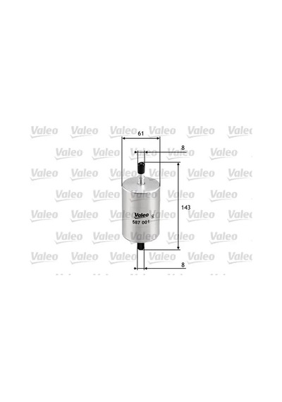 Renault Megane 1 Yakit Filtresi 2.0 1998-2001 Valeo 587001