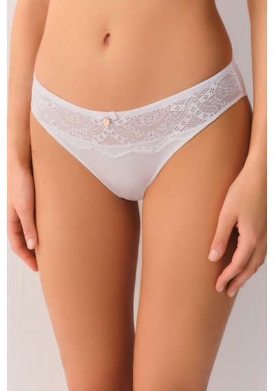 Suwen Lace Deluxe Dantelli Slip Külot Sw4053101 Beyaz