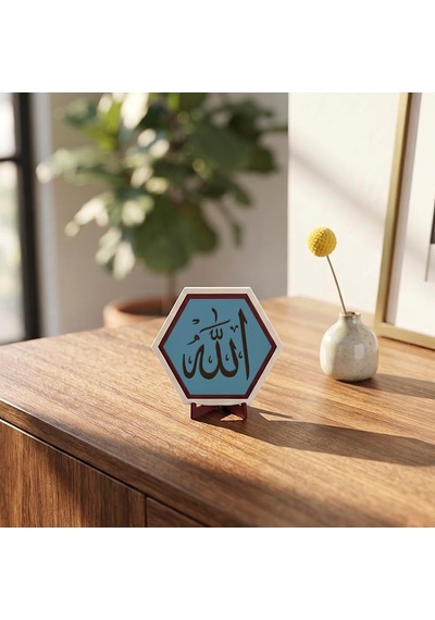 Tr Allah Yazılı Modern Dekoratif Obje, Ev Ve Ofis Dekorasyonuna Anlam Katan Zarif Masaüstü Aksesuarı 10x10 Cm Gök Genel Tr Allah Yazılı Modern Dekoratif Obje, Ev Ve Ofis Dekorasyonuna Anlam Katan Zarif Masaüstü Aksesuarı 10x10 Cm Gök Genel