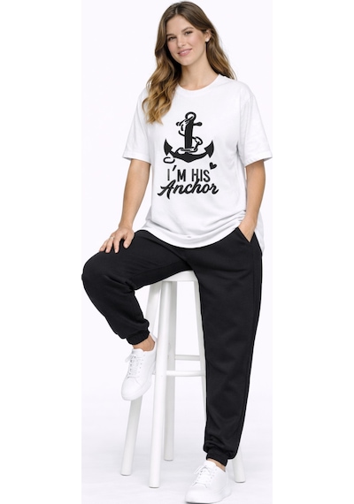 Nevermınd Sevgili Kombini Oversize Çift Tişört Unisex Captain Anchor Baskılı Matching Couple Partner Beyaz Beyaz Nevermınd Sevgili Kombini Oversize Çift Tişört Unisex Captain Anchor Baskılı Matching Couple Partner Beyaz Beyaz
