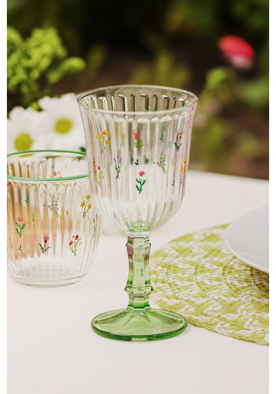 Rakle Botanical 4'lü Su Kadehi Seti 240 Cc Renkli