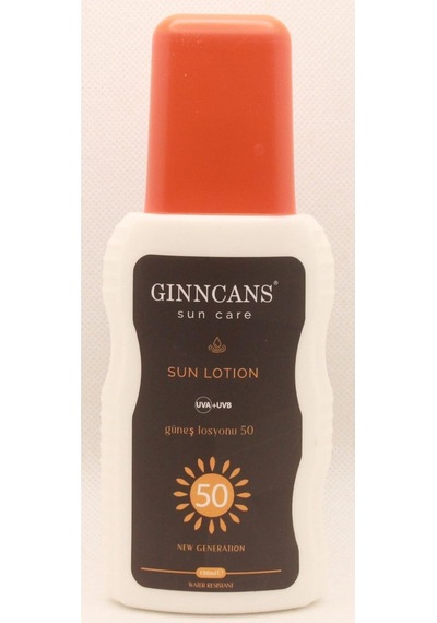 Cosmetıc & Cosmetıcs By Gınncans Sun Güneş Koruyucu Krem Spf+50 Uva+uvb Losyon Açık Ve Beyaz Ciltler İçin 150ml Sku: Smg8690010505521