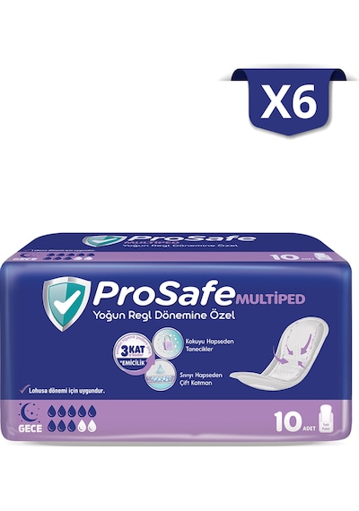 Prosafe Multiped Gece 10'lu X6