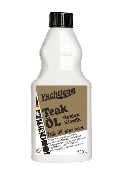 Yachticon - Tik Yağı Golden Klasik 500ml : Ahşap Yüzeylerinize Sıcak Altın Işıltısı Ve Profesyonel Marin Kalkanı