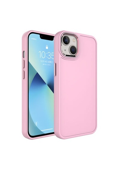 Lexroo İphone 14 Metal Çerçeve Ve Buton Tasarımlı Sert Botox Silikon Kılıf - Koyu Yeşil