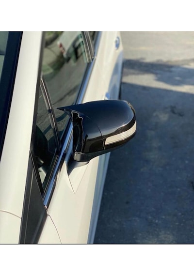 Honda İle Uyumlu Civic Fb7 Yarasa Ayna Kapağı, Parlak Siyah, Abs Plastik
