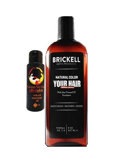 Brickell Şampuan Erkek 237 Ml Saçsakal Anti-beyaz + L.kamasutra Erotikmasaj Yağı 60 Ml
