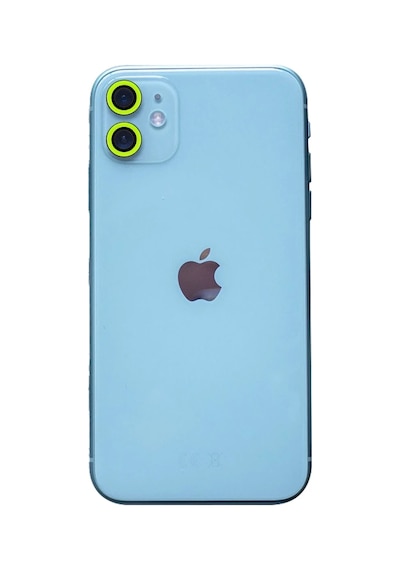 Apple İphone 11 Uyumlu Neon Fosforlu Kamera Lens - Yeşil