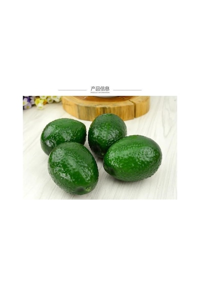 Yapay Meyve Avokado Fake Fruit 6 Lı Paket