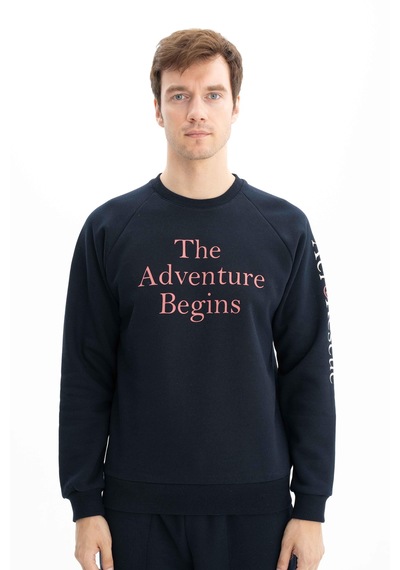 AR-MA Arma Erkek Yazı Baskılı Regular Fit Bisiklet Yaka Sweatshirt 001