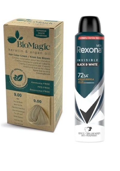 Biomagic Saç Boyası Sarı No: 9.00 + Deodorant Hediye
